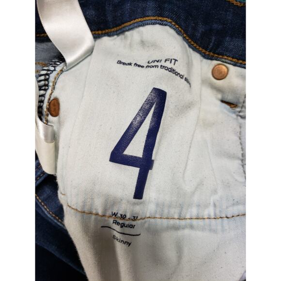 Lucky Brand Jeans Size 4 Womens Blue Stretch Medium Wash Uni Fit Mid Rise Skinny - Picture 4 of 13